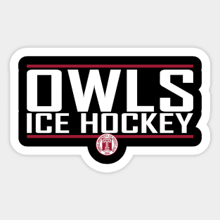 Owls Ice Hockey Standout Alternate Sticker